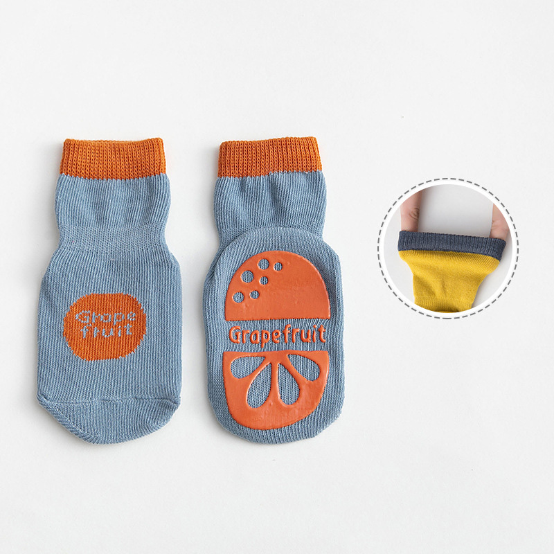 Wholesale Cute Breathable Custom Cotton Anti-Slip Socks Baby Trampoline Socks for Kids