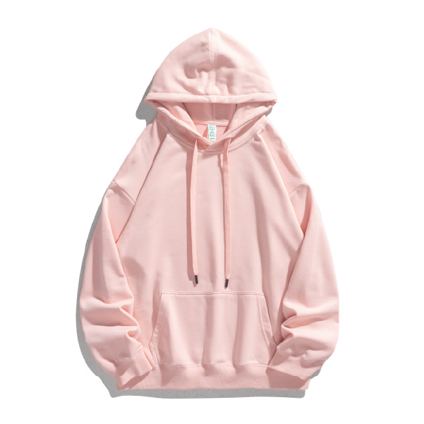 Fashion Trendy Promotional 320g Large-size CVC Drop Shoulder Style Printable logo Hoodie