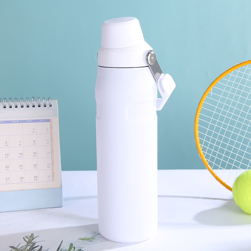 Custom New Cross-border Large Capacity 304 Stainless Steel Slanted-spout Car Portable Sports Insulated Bottle