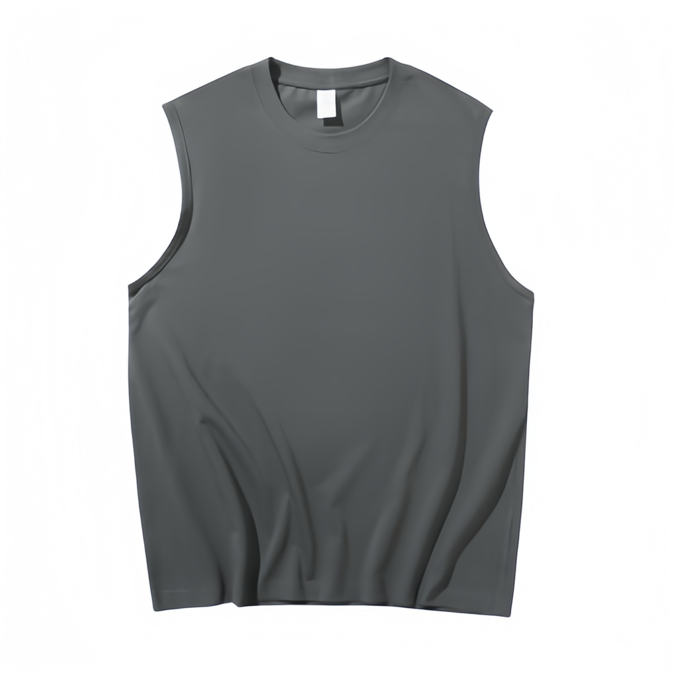 High Quality Pure Cotton Vest Cross-border Unisex Loose Printed logo Sleeveless T-shirt