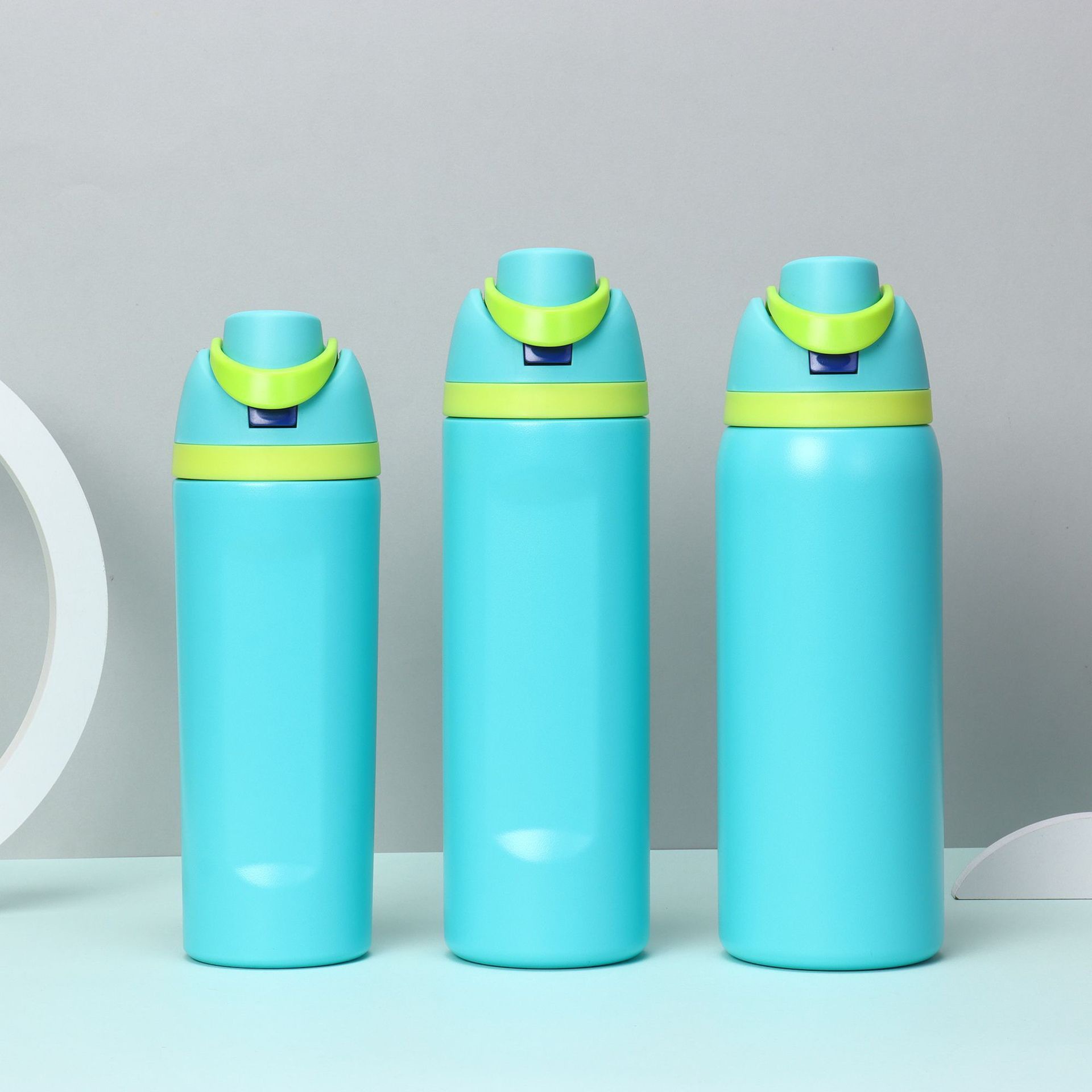 Cross Border 304 Stainless Steel Sports Thermos with Dual Drink Lid and Top Carrying Handle