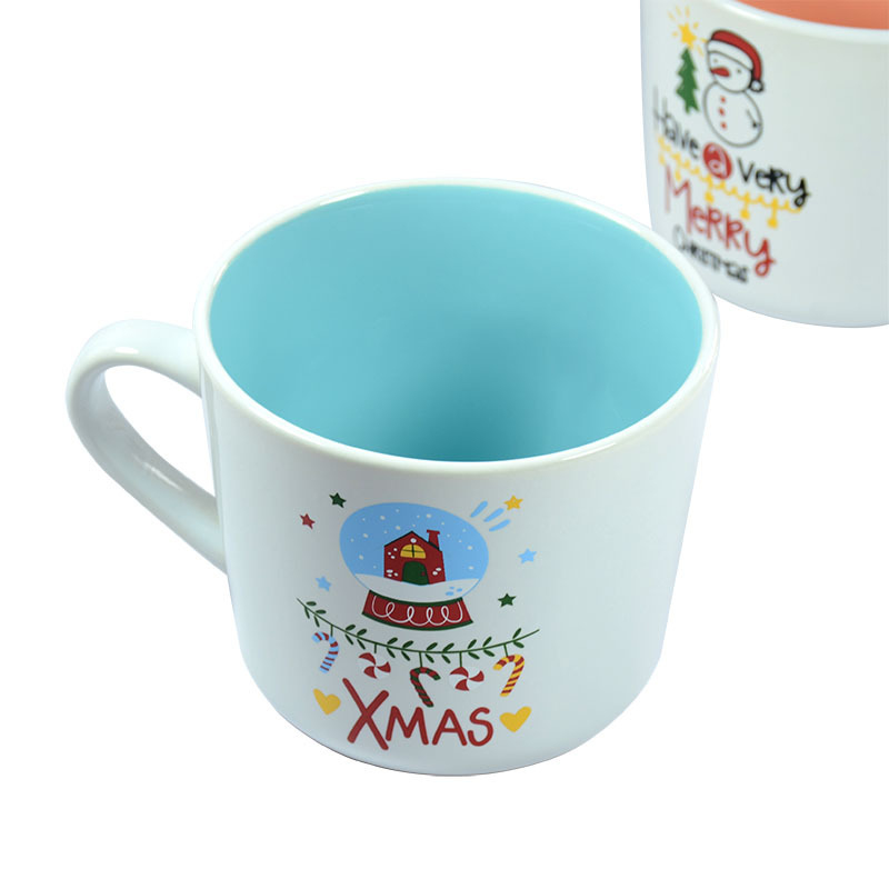 Promotional Gifts Personalized Custom Ceramic Handle Cups for Juice Milk Coffee