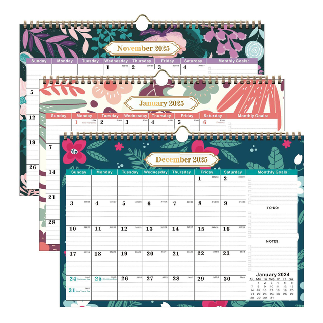 2025 Designer Four Seasons Nature Promotional Gift Custom Wall Calendar