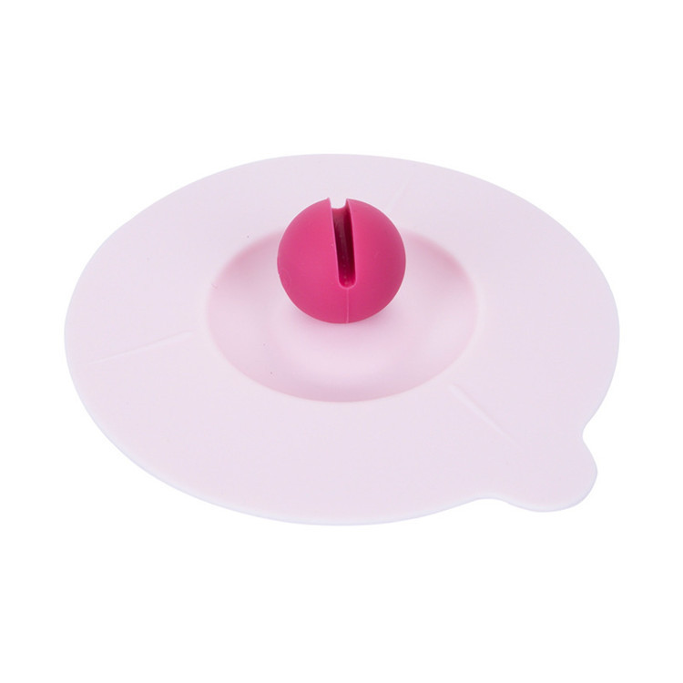 Creative Rabbit Ears Food Grade Silicone Dust and Leak Proof Ceramic Mug Accessories Universal Cartoon Rabbit Round Cup Lid
