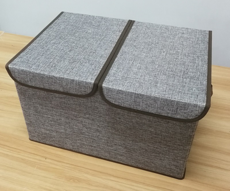 High Quality Stackable Large Black Foldable Comic Book Storage Box With Lids and Handle