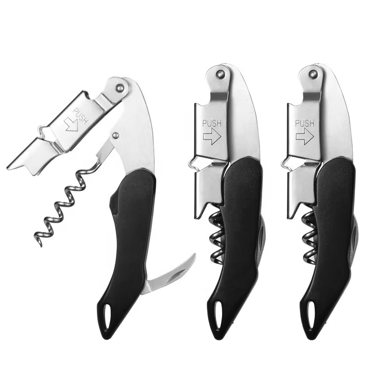 Portable Promotional Tools Stainless Steel Multifunction Custom Wine Opener Corkscrew