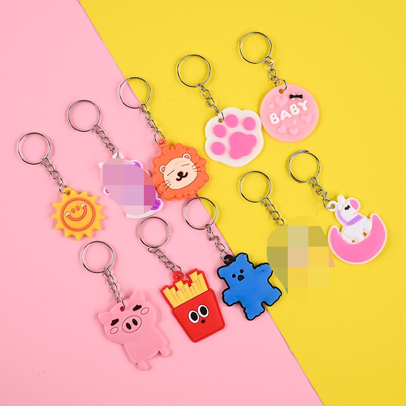 Luxury Business Promotional Trendy Custom Soft PVC Rubber Keychain for Gifts