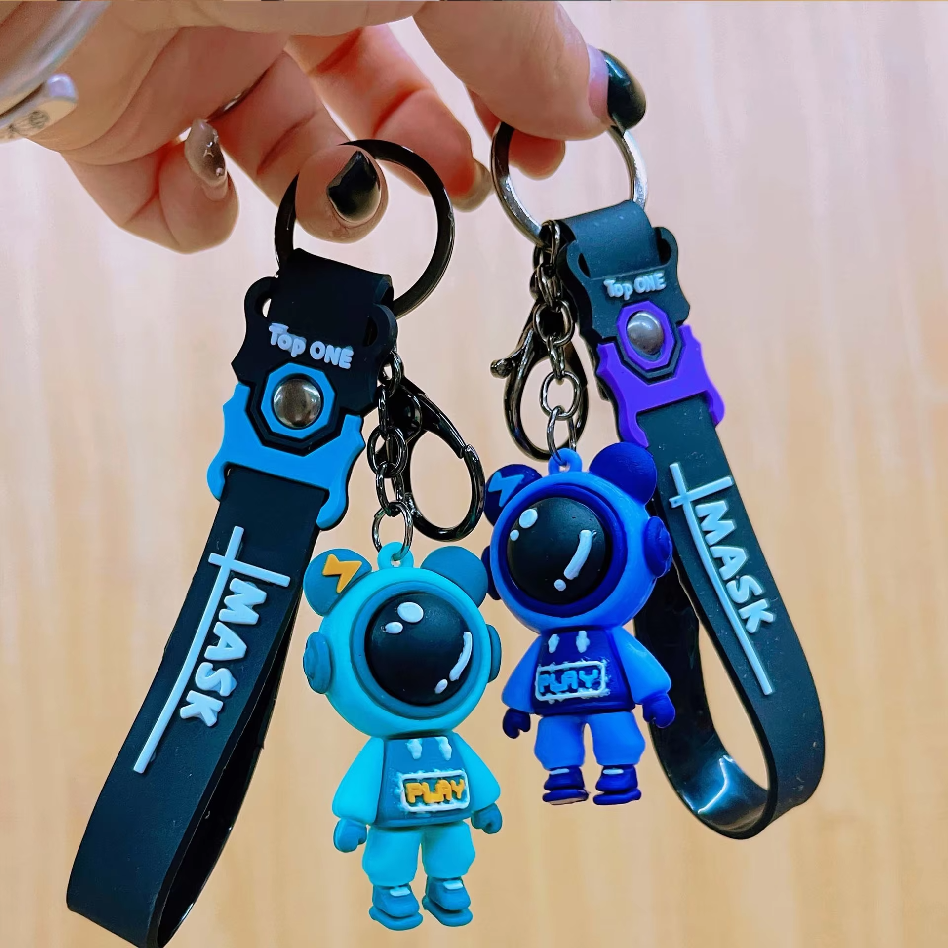 2024 3d Astronaut Cartoon Promotional Gift Custom Soft PVC Rubber Keychain
