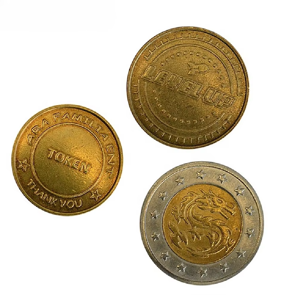 High Quality Wholesale Custom Pusher Coin Operated Games Metal Coin