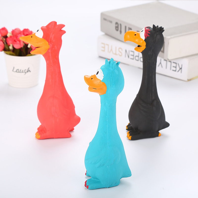 Eco Friendly TPR Pet Interactive Funny Chicken Dog Toy Chew Toy