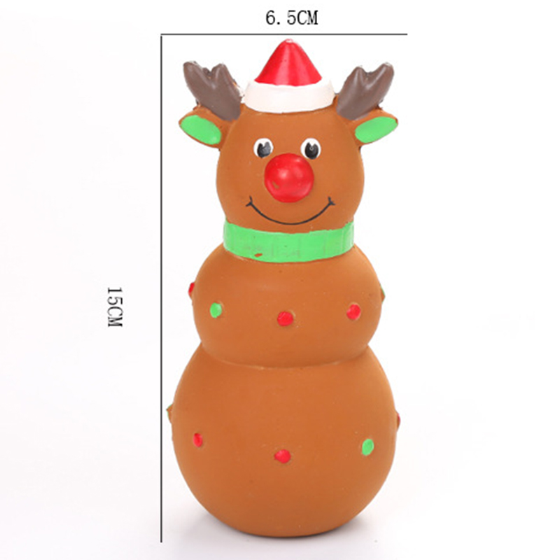 Wholesale Pet Supplies Puppy Toy Dog Accessories Christmas Latex Dog Toy for Pet Playing