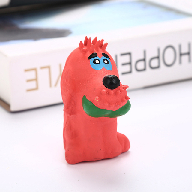 Squeaky Toy Latex Teething Frog Toy Latex Pet Training Funny Interactive Play for Small Medium Dogs