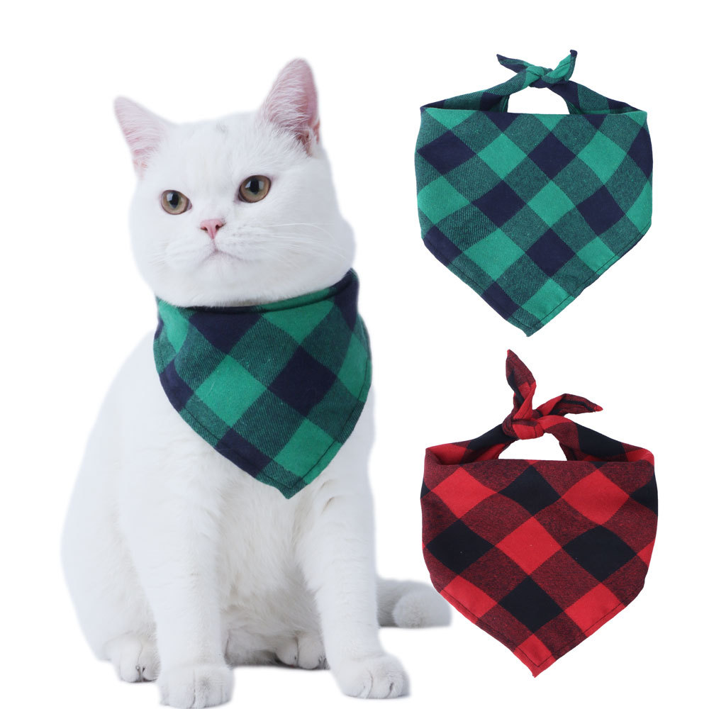 Custom Pet Dog Bandana Triangle Bib for Doggy Cats Christmas Halloween Holiday Party Decoration Pet Apparel Accessories