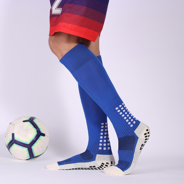 Professional Soccer Breathable Promotional Custom Cotton Running Combat Socks Anti Slip Socks