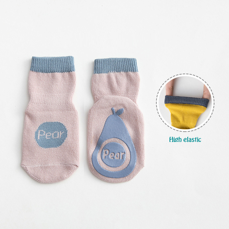 Wholesale Cute Breathable Custom Cotton Anti-Slip Socks Baby Trampoline Socks for Kids
