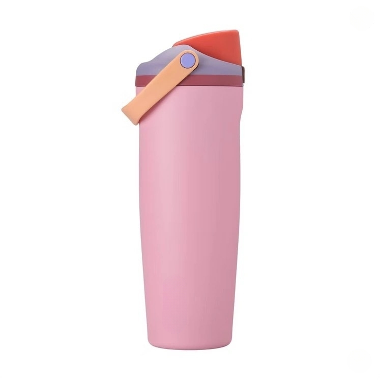 2025 New Portable Stainless Steel Insulated Bottle Fashion Dual Drinking Sports Water Bottle