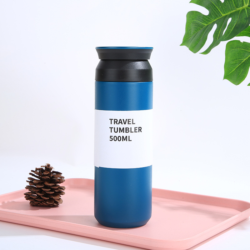 Creative Thermos Cup 304 Stainless Steel Office Cup Student Mug Modern Minimalist Portable Travel Tumbler