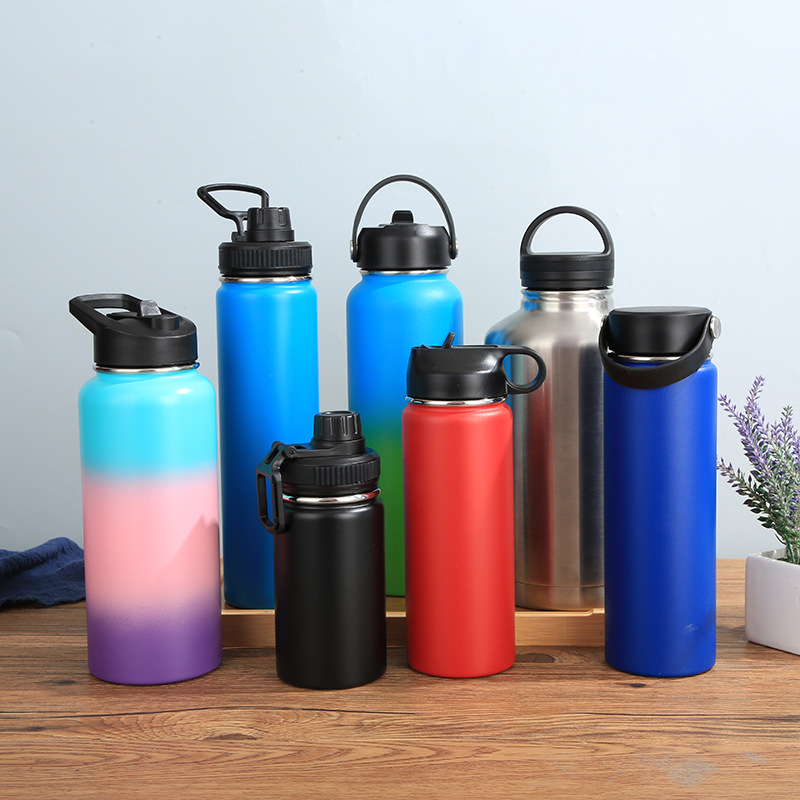 Large Capacity Outdoor Stainless Steel Double Wall Vacuum Insulated Portable Sports Water Bottle