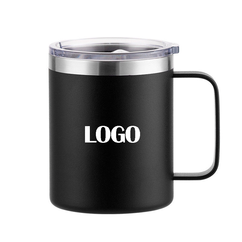 304 Stainless Steel Insulated Cup with Handle Portable Coffee Mug Double Wall Vacuum Office Mug