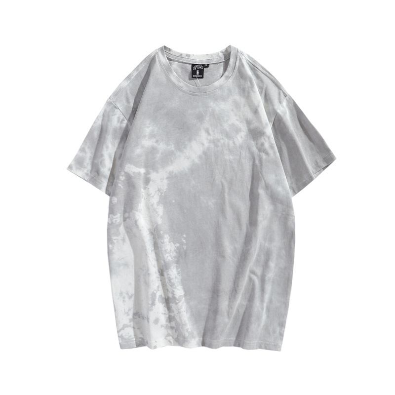 100% Cotton Gradient Color Tie Dye T-shirts for Custom Logo Tie T Shirt Oversized Men Tye Dye T-shirts