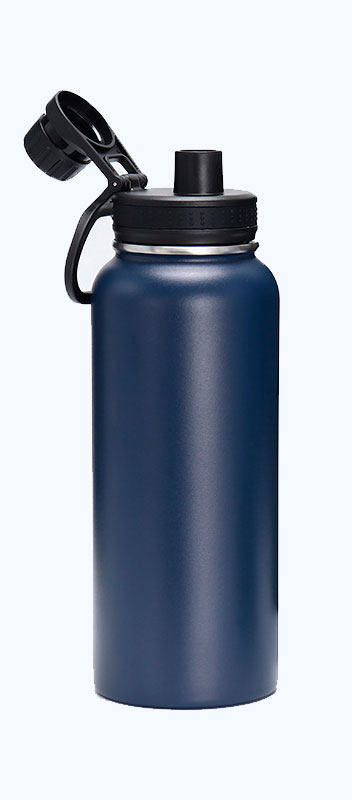 Gradient Custom Promotion Gift Idea Supplies Stainless Steel Water Bottle with Hanger Straw