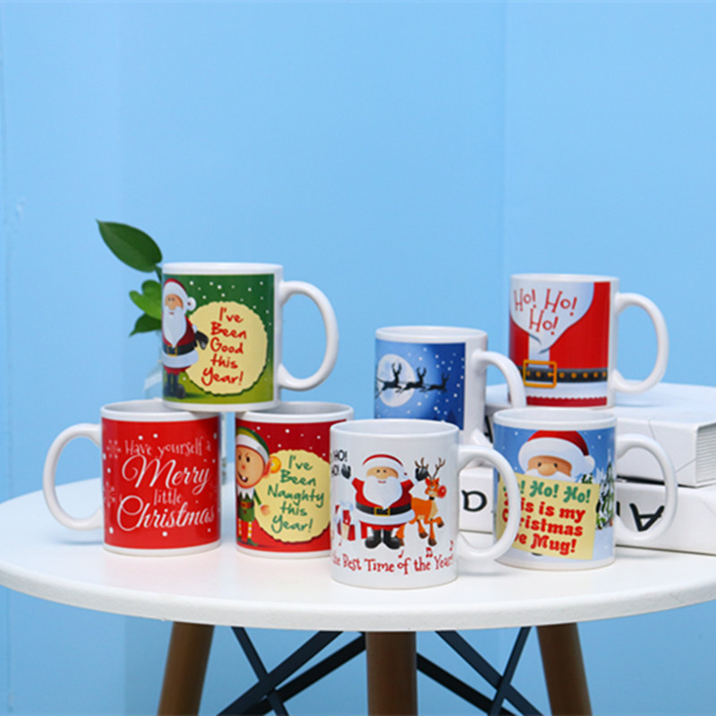 Promotional Gifts Personalized Custom Ceramic Handle Cups for Juice Milk Coffee