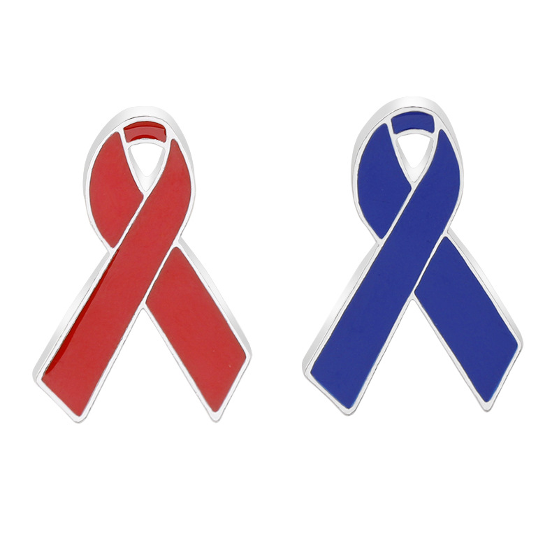 Wholesale Nonprofit Cancer Awareness Metal Ribbon Promotional Customizable Lapel Pin