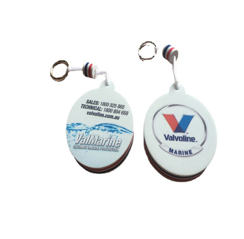 Custom Shape Promotional Heart EVA Plastic Keychains for Purse Bag