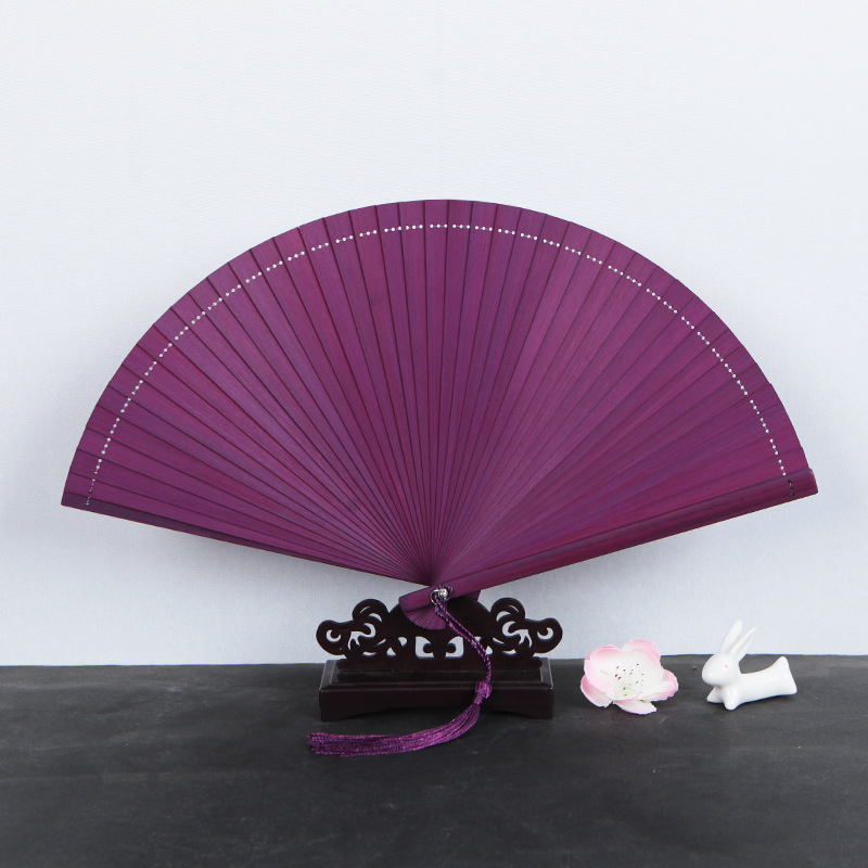 Promotional Gift Classic Chineses Fan Custom Printed Bamboo Large Hand Spanish Folding Fan