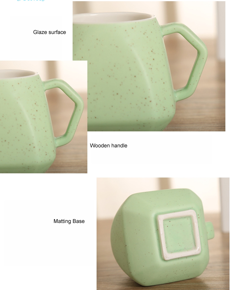 Wholesale Coffe Promotional Gift Custom Ceramic Cup Set with Covers&spoon