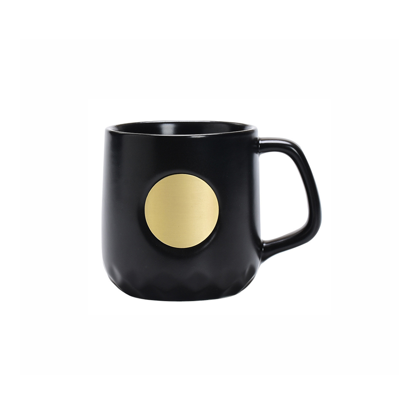 Promotional Business Gift Custom Reusable Ceramic Cup Set with Covers&spoon