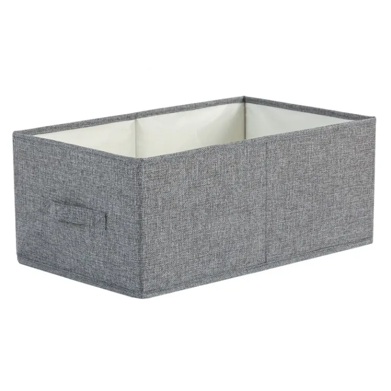 Toy Storage Box Cotton and Linen Fabric Folding Storage Box to Organize Drawers