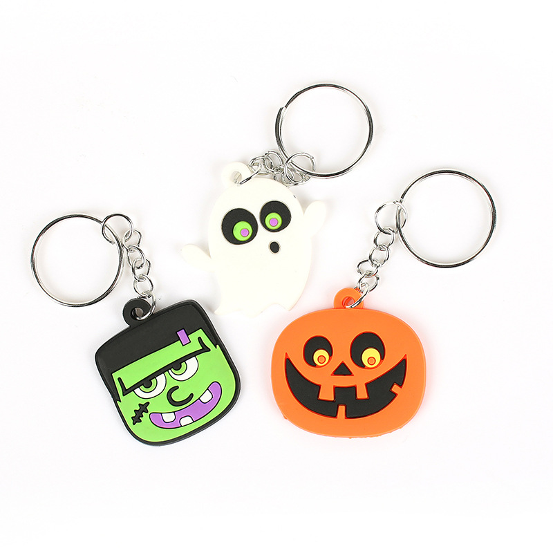 Halloween Funny Cartoon Promotional Gift Decoration Rubber Keychain