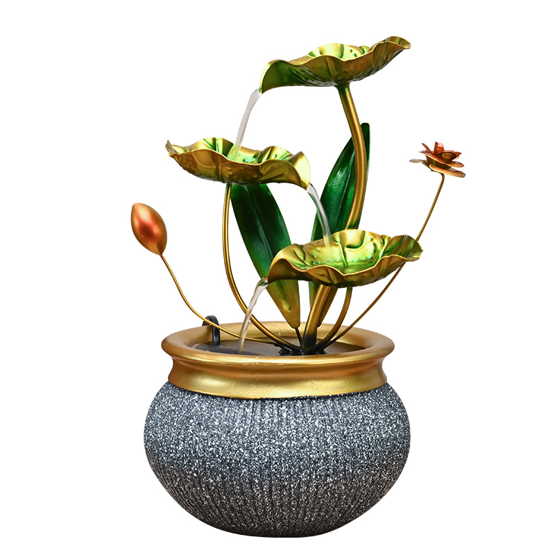 Wholesale Mini Indoor Metal Natural Rocks Tabletop Water Fountain for Office Home&bedroom