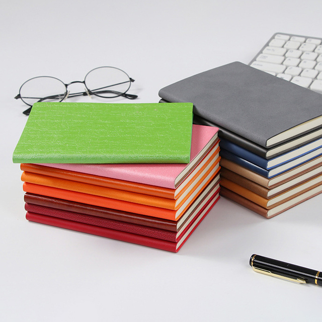 Custom LOGO Printing Promotional Office Multi Color Journal Leather Notebook