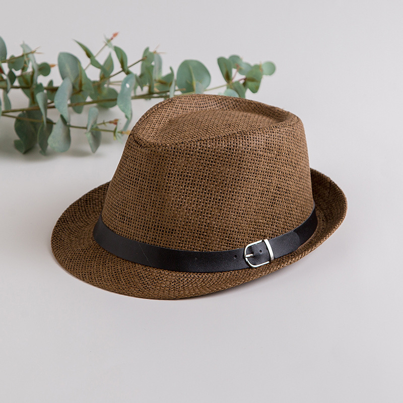 Spring Summer Retro Outdoor Promotional Custom LOGO Short Brim Paper Straw Hat