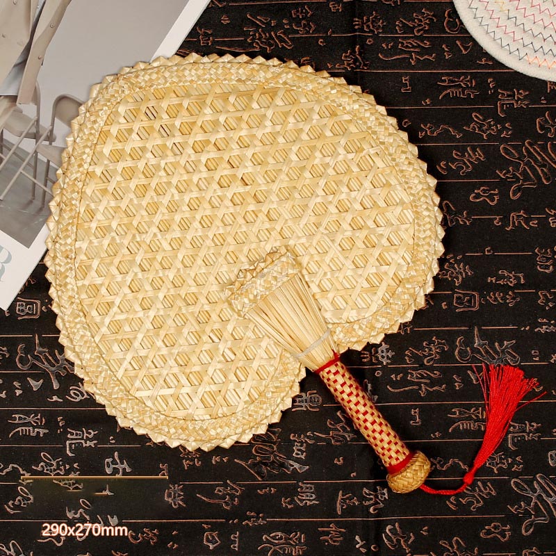 Woven Fan Home Decor Promotional Gift Cheap Price Summer Creative Hand Held Bamboo Fans