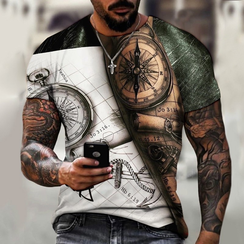 3d Custom 100% Polyester Graphic T Shirts Sublimation Full Print Shirt for Men