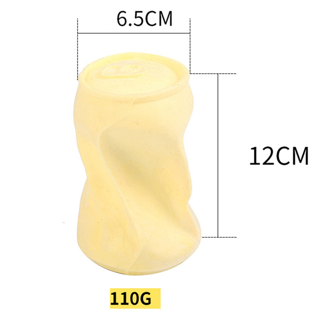 Wholesale Eco-friendly Milk Flavor Foamed Pop Can Dog Chew Toy