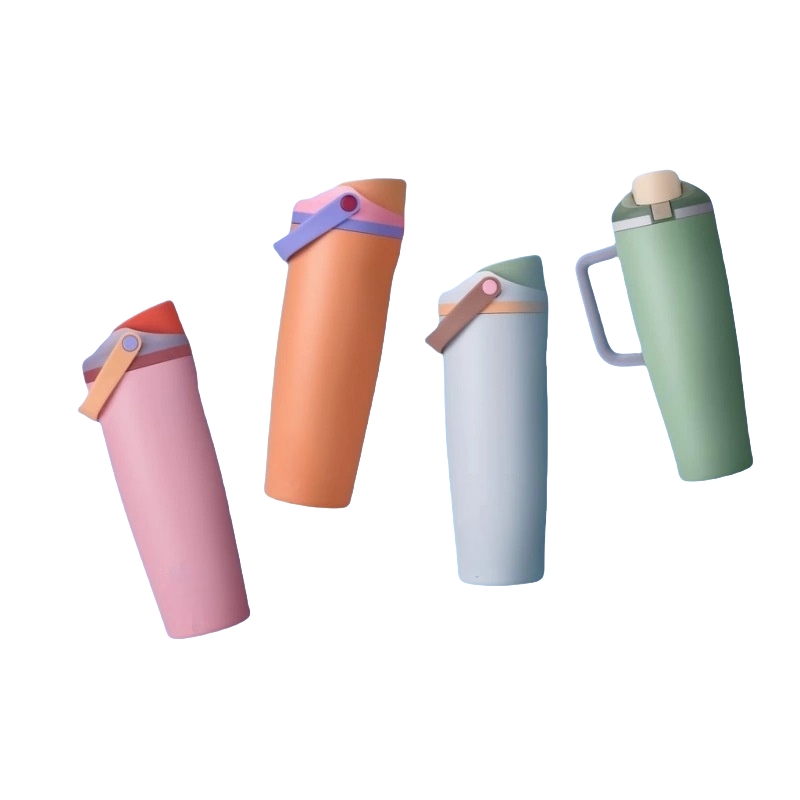 2025 New Portable Stainless Steel Insulated Bottle Fashion Dual Drinking Sports Water Bottle