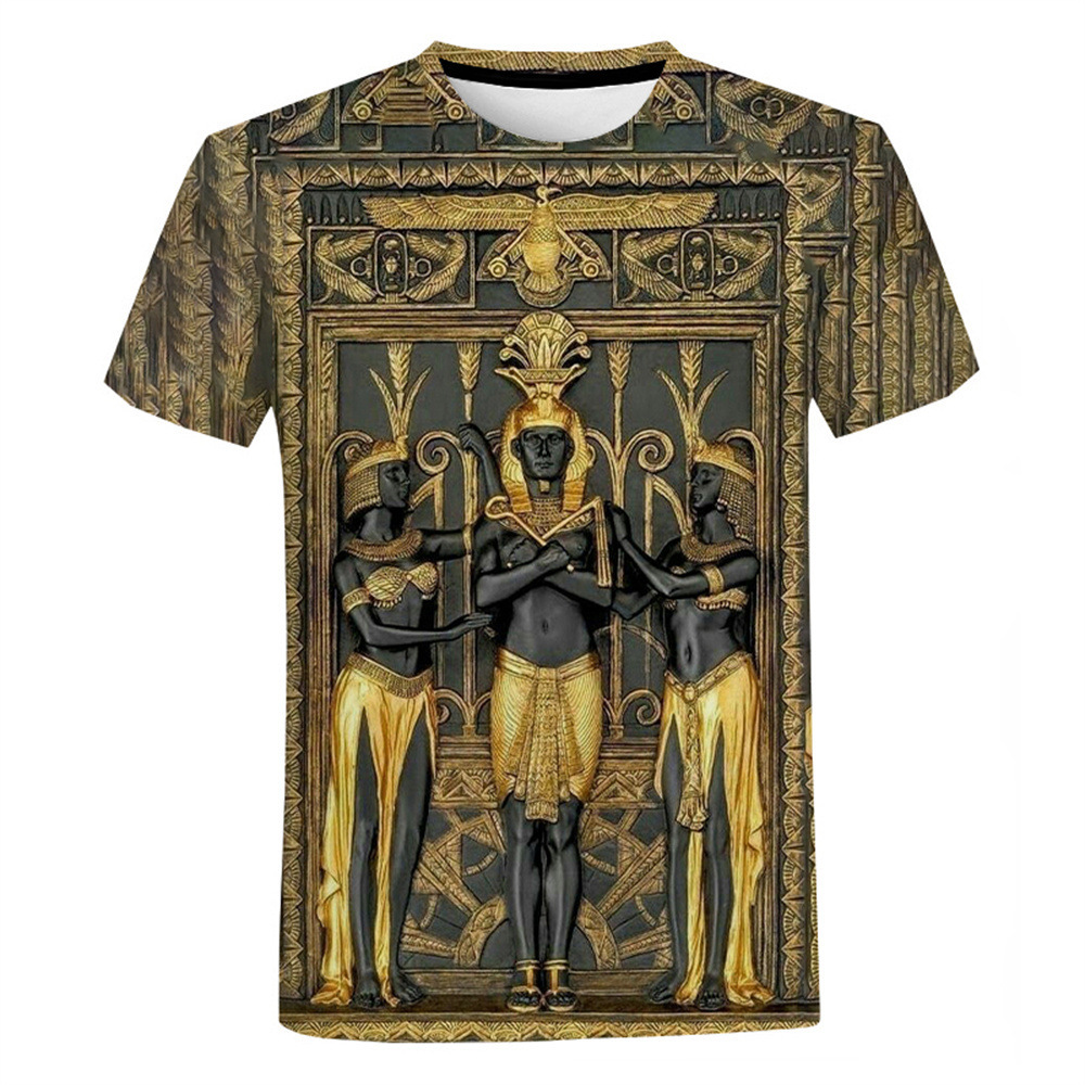 Casual Short Sleeve 3D Anime Print T-Shirt for Men Women Children Custom Support Pattern O-Neck Woven Fabric