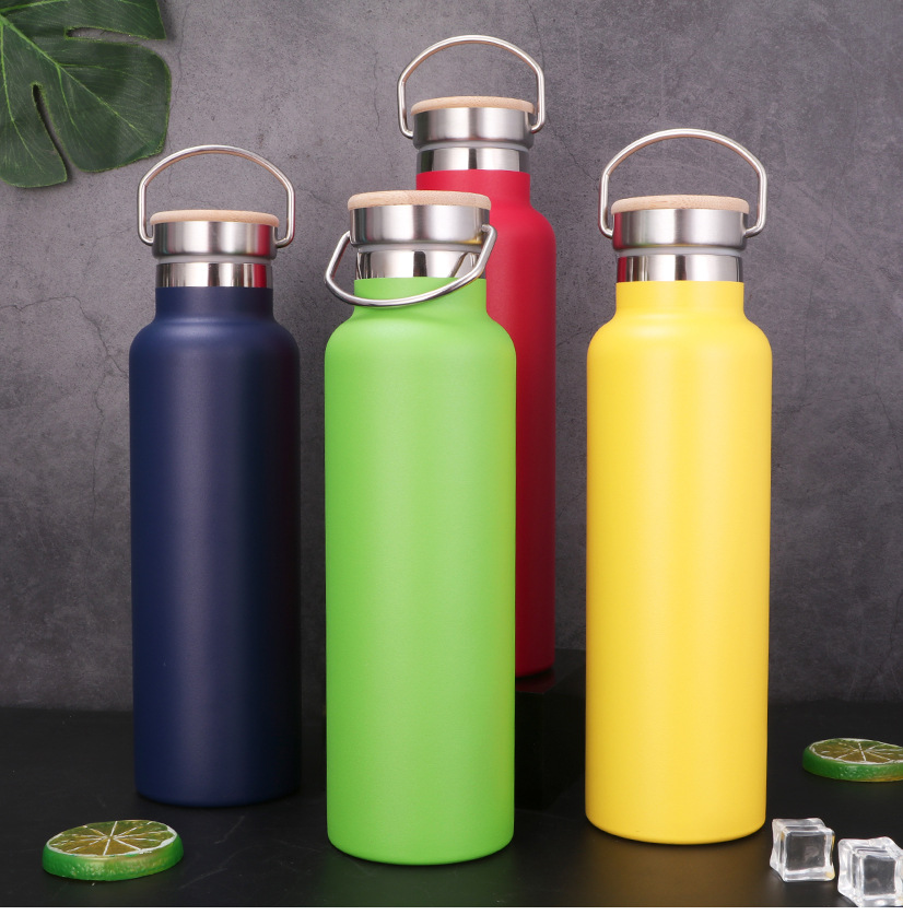 Camping Promotional Sports Thermos Custom Stainless Steel Water Bottle with Hanger
