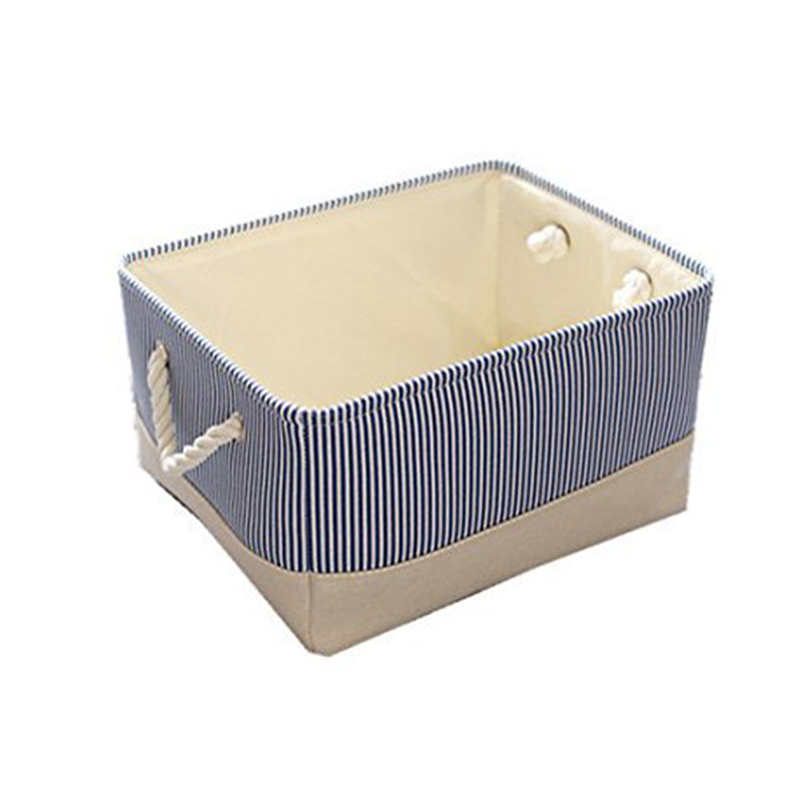 Hot-Sale Modern Design Foldable Linen Storage Basket Square Shape Clothing Organizer