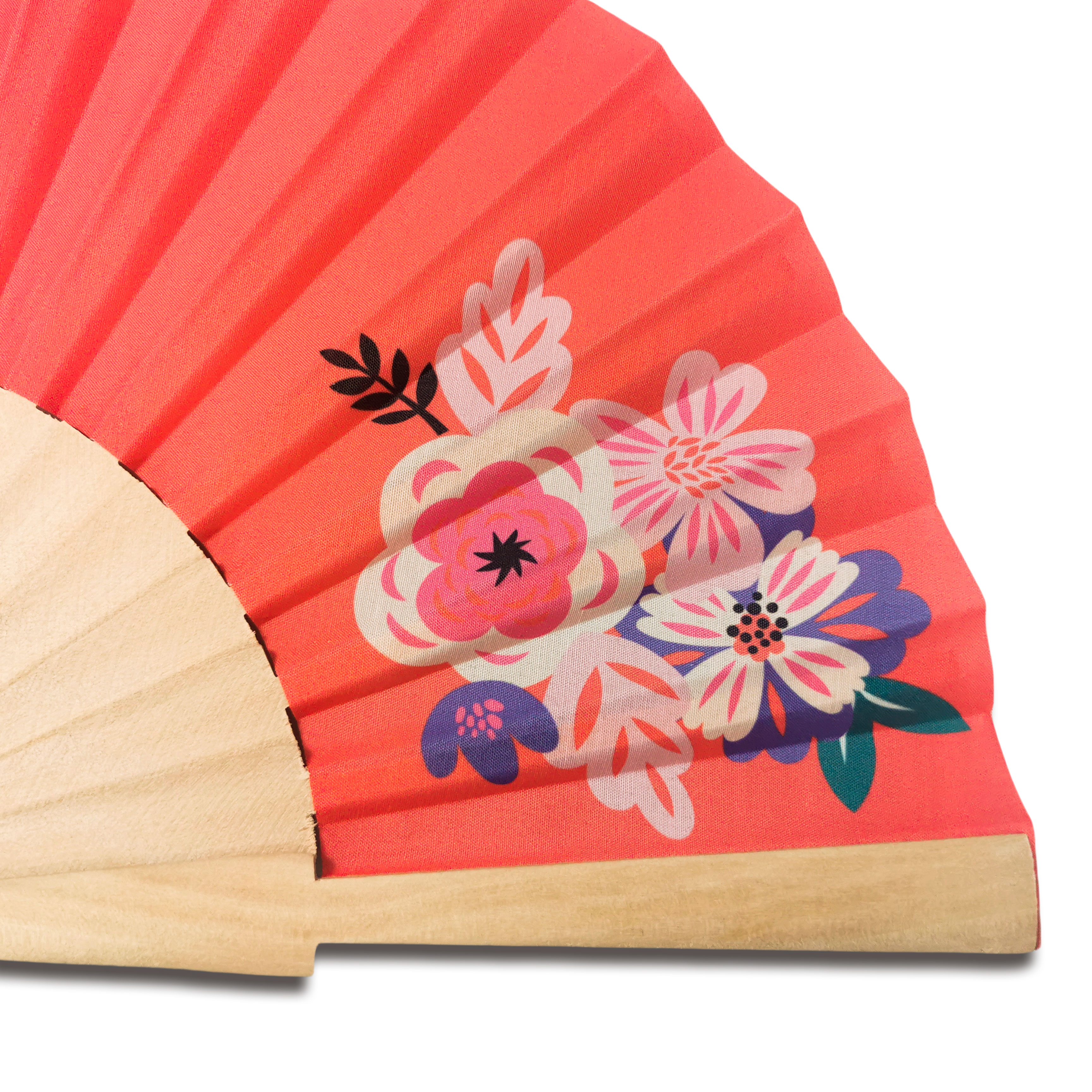 Chinese Style Promotional Merchandising Custom Print Decoration Wooden Hand Fans