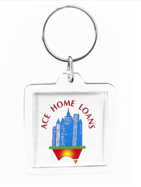 New Style Transparent T-shirt Shape logo Print Promotional Acrylic Keychains