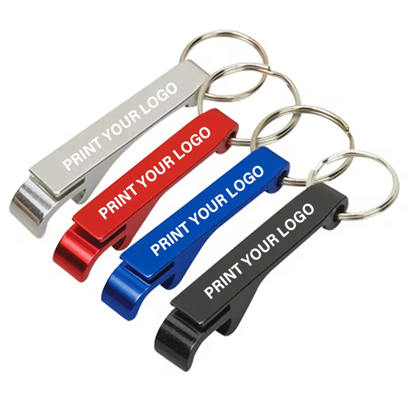 Hot Sale Custom LOGO Pocket Metal Promotional Gift Bottle Opener Keychain