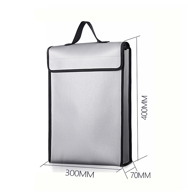 High Quality Improved OEM Double Layer Lipo Battery Safety Fire Retardant Silicone Fiberglass Waterproof Document Cases File Bag
