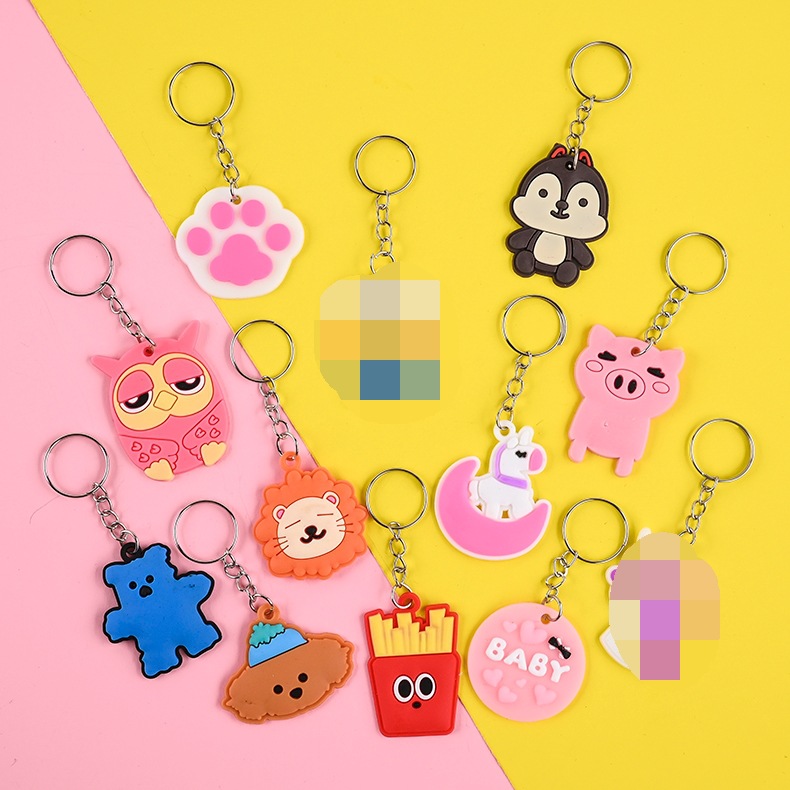 Luxury Business Promotional Trendy Custom Soft PVC Rubber Keychain for Gifts