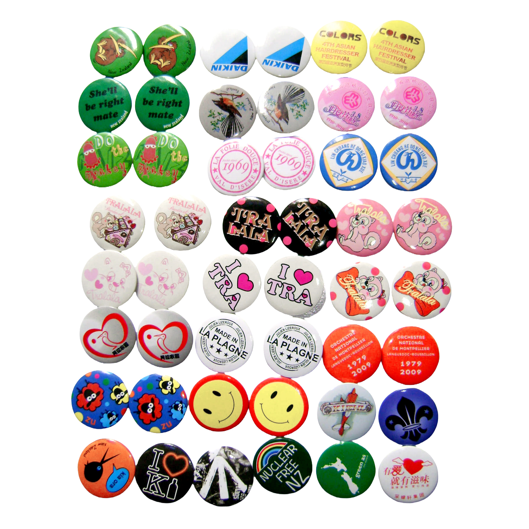 Trendy Decoration Promotional Fashion Accessories Customizable Round Botton Tinplate Badge