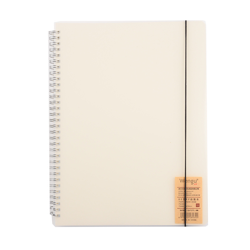 Business Custom LOGO Promotional Gift PP Thickened Translucent Notebook